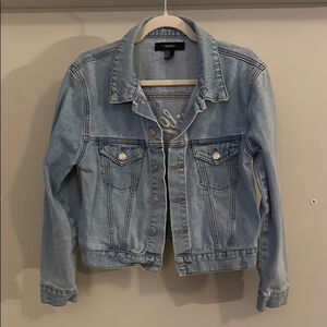 Forever 21 Blue Light Denim Jean Jacket Soft California - M